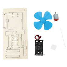 Load image into Gallery viewer, Kids DIY Homemade Electrical Fan Science Small Invention Fun Physics Circuit Experiment Material Kit