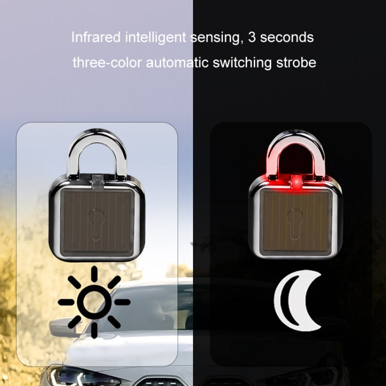 Car Solar Flashing Atmosphere Anti-Theft Warning Lock Light