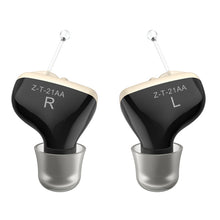 Load image into Gallery viewer, 1pair  Invisible In-Ear Hearing Aid Sound Amplifier For The Elderly And Hearing Impaired, 1pair Black, 1pair Skin, 1pair Red and Blue