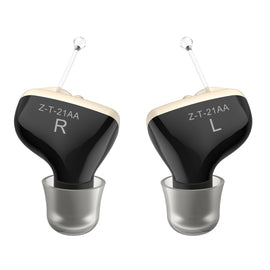 1pair  Invisible In-Ear Hearing Aid Sound Amplifier For The Elderly And Hearing Impaired, 1pair Black, 1pair Skin, 1pair Red and Blue