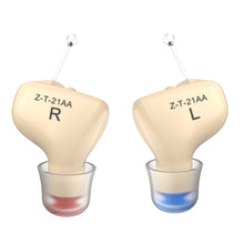 Load image into Gallery viewer, 1pair  Invisible In-Ear Hearing Aid Sound Amplifier For The Elderly And Hearing Impaired, 1pair Black, 1pair Skin, 1pair Red and Blue