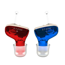 Load image into Gallery viewer, 1pair  Invisible In-Ear Hearing Aid Sound Amplifier For The Elderly And Hearing Impaired, 1pair Black, 1pair Skin, 1pair Red and Blue
