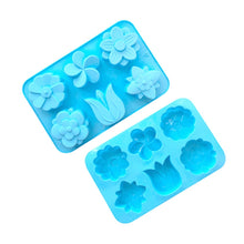 Load image into Gallery viewer, 6 Grids Flower Silicone Baking Cake Molds DIY Handmade Soap Mould, 6 Grids Flower