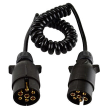 Load image into Gallery viewer, European 7 Pin 12 Volt Car Trailer Connector With Wire, 1101