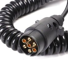 Load image into Gallery viewer, European 7 Pin 12 Volt Car Trailer Connector With Wire, 1101