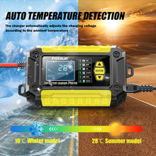 Load image into Gallery viewer, FOXSUR Cars Motorcycles 12V Lithium Cattery Charger With Battery Detection, US Plug, EU Plug, UK Plug, AU Plug