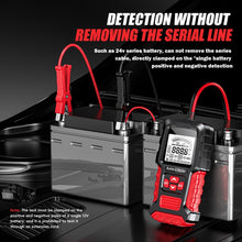 Load image into Gallery viewer, FOXSUR Automobile Motorcycle Battery Voltage Capacity Tester, Red