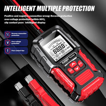Load image into Gallery viewer, FOXSUR Automobile Motorcycle Battery Voltage Capacity Tester, Red
