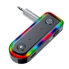 Load image into Gallery viewer, Q3 2-in-1 RGB Light Bluetooth Audio Receiver Launcher Car Audio Adapter, Q3