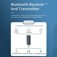 Load image into Gallery viewer, Q3 2-in-1 RGB Light Bluetooth Audio Receiver Launcher Car Audio Adapter, Q3