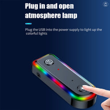 Load image into Gallery viewer, Q3 2-in-1 RGB Light Bluetooth Audio Receiver Launcher Car Audio Adapter, Q3