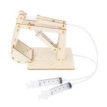 Load image into Gallery viewer, Wooden Hydraulic Excavator Pupils DIY Technology Small Production Science Experiment Materials, Wooden Hydraulic Excavator