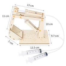 Load image into Gallery viewer, Wooden Hydraulic Excavator Pupils DIY Technology Small Production Science Experiment Materials, Wooden Hydraulic Excavator