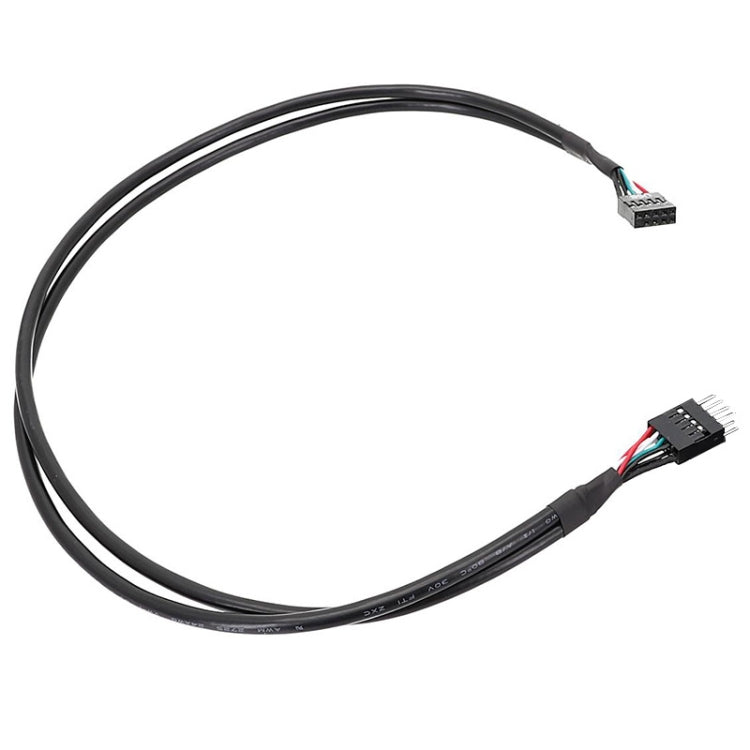 Motherboard 9Pin USB2.0 Extension Cable 26AWG Double Shielded Cord, 20cm, 30cm, 50cm, 60cm