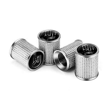 Load image into Gallery viewer, 4pcs /Set Zinc Alloy Car Tire Modified Valve Cap, Black, Silver