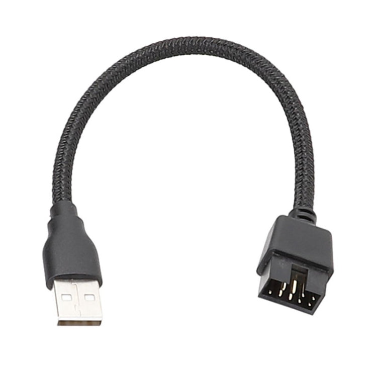 USB-A Male To 9Pin Motherboard Built-In RGB Data To External U Port Adapter Cable, USB-A Male To 9Pin