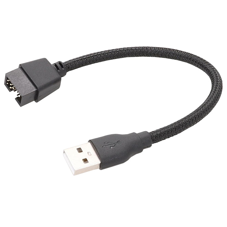 USB-A Male To 9Pin Motherboard Built-In RGB Data To External U Port Adapter Cable, USB-A Male To 9Pin