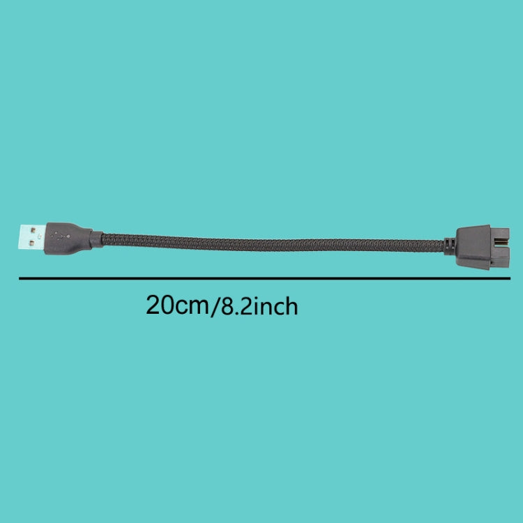 USB-A Male To 9Pin Motherboard Built-In RGB Data To External U Port Adapter Cable, USB-A Male To 9Pin