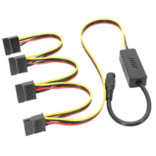 Load image into Gallery viewer, Adapter DC 5.5 x 2.5mm To Hard Disk Power Supply Cable, One To One SATA, One To Two SATA, One To Three SATA, One To Four SATA, DC To 4Pin One To One, DC To 4Pin One To Two, DC To 4Pin One To Three, DC To 4Pin One To Four