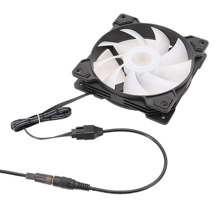 DC5521 Power Adapter To 12V Computer Case 4Pin Fan Cable, DC5521 To 12V 4Pin