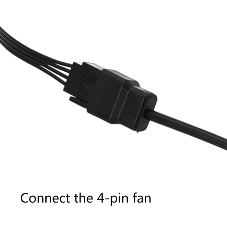 DC5521 Power Adapter To 12V Computer Case 4Pin Fan Cable, DC5521 To 12V 4Pin