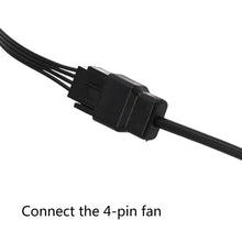 Load image into Gallery viewer, DC5521 Power Adapter To 12V Computer Case 4Pin Fan Cable, DC5521 To 12V 4Pin