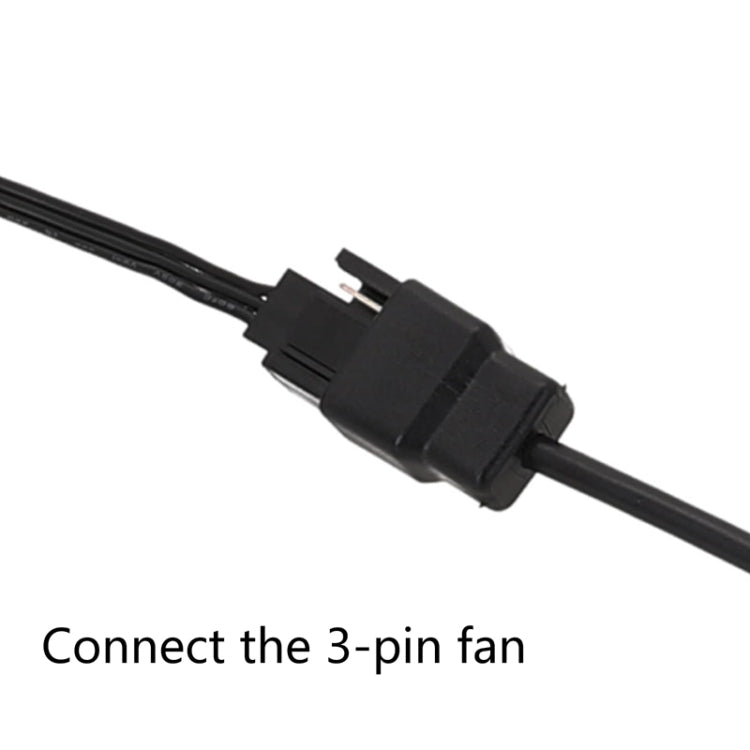 DC5521 Power Adapter To 12V Computer Case 4Pin Fan Cable, DC5521 To 12V 4Pin