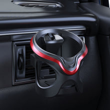 Load image into Gallery viewer, Car Cup Holder Air Conditioner Outlet Multifunctional Storage Rack, Black Red LED Light, Black Silver LED Light, Black Red Ordinary, Black Silver Ordinary