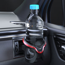 Load image into Gallery viewer, Car Cup Holder Air Conditioner Outlet Multifunctional Storage Rack, Black Red LED Light, Black Silver LED Light, Black Red Ordinary, Black Silver Ordinary