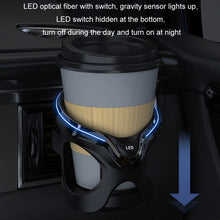Load image into Gallery viewer, Car Cup Holder Air Conditioner Outlet Multifunctional Storage Rack, Black Red LED Light, Black Silver LED Light, Black Red Ordinary, Black Silver Ordinary