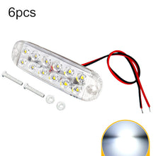 Load image into Gallery viewer, 6pcs 12-Bead LED Flashing Warning Lights Motorcycle RV Signal Lights, White Light, Yellow Light, Red Light, Blue Light, Green Light