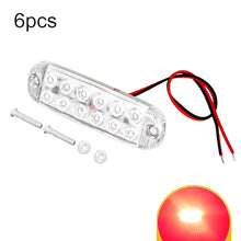 Load image into Gallery viewer, 6pcs 12-Bead LED Flashing Warning Lights Motorcycle RV Signal Lights, White Light, Yellow Light, Red Light, Blue Light, Green Light