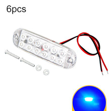 Load image into Gallery viewer, 6pcs 12-Bead LED Flashing Warning Lights Motorcycle RV Signal Lights, White Light, Yellow Light, Red Light, Blue Light, Green Light