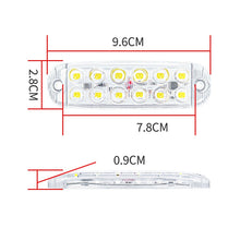 Load image into Gallery viewer, 6pcs 12-Bead LED Flashing Warning Lights Motorcycle RV Signal Lights, White Light, Yellow Light, Red Light, Blue Light, Green Light