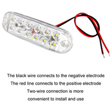 Load image into Gallery viewer, 6pcs 12-Bead LED Flashing Warning Lights Motorcycle RV Signal Lights, White Light, Yellow Light, Red Light, Blue Light, Green Light