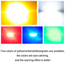 Load image into Gallery viewer, 6pcs 12-Bead LED Flashing Warning Lights Motorcycle RV Signal Lights, White Light, Yellow Light, Red Light, Blue Light, Green Light
