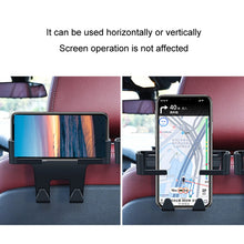 Load image into Gallery viewer, Car Multifunctional Mobile Phone Holder Rear Headrest Storage Hook