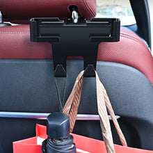 Load image into Gallery viewer, Car Multifunctional Mobile Phone Holder Rear Headrest Storage Hook