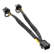 Load image into Gallery viewer, 6Pin To Dual 8Pin Graphics Card Set Cable One To Two Power Supply Cable Adapter, 6Pin To Dual 8Pin