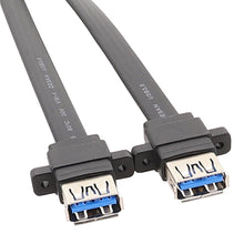 Load image into Gallery viewer, Motherboard USB3.0 Panel Cable Front 19Pin To Dual-Port A Female Data Flat Cable, 30cm, 50cm, 80cm