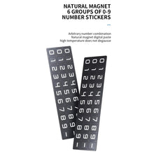 Load image into Gallery viewer, Metal Hidden Temporary Parking Number Plate Ornaments, Single Number Gray, Single Number Silver, Dual Number Gray, Dual Number Silver