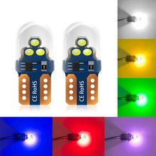 Load image into Gallery viewer, 10pcs W5W Width Indicator Light Flashing LED Crystal License Plate Light