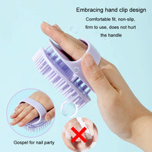 Load image into Gallery viewer, Silicone Shampoo Brush Clean Scalp Massage Brush Wet And Dry Handheld Shampoo Comb