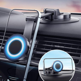 360 Rotating Car Magnetic Cell Phone Holder Magsafe Metal Car Folding Navigation Stand, Folding Magnetic Holder