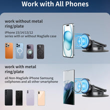 Load image into Gallery viewer, 360 Rotating Car Magnetic Cell Phone Holder Magsafe Metal Car Folding Navigation Stand, Folding Magnetic Holder