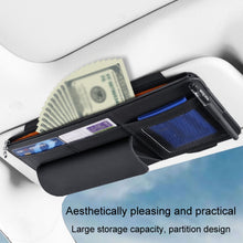 Load image into Gallery viewer, Multi-functional Car Sunshade Sunglasses ID Ticket Storage Bag Car Sun Visor Eyeglasses Case