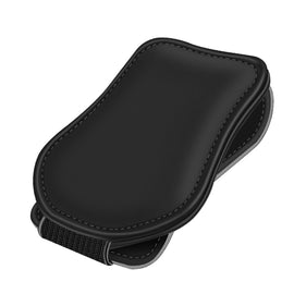 Car Eyeglasses Clip Car Leather Magnetic Closure Sunglasses Storage Bag