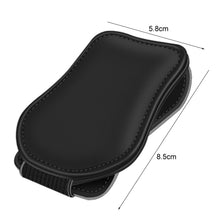 Load image into Gallery viewer, Car Eyeglasses Clip Car Leather Magnetic Closure Sunglasses Storage Bag