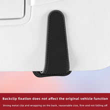 Load image into Gallery viewer, Car Eyeglasses Clip Car Leather Magnetic Closure Sunglasses Storage Bag