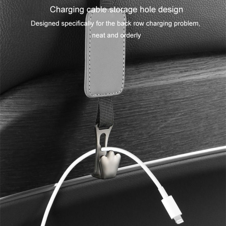 Car Seat Hook Multi-function Leather Seatback Hanger Car Interior Supplies
